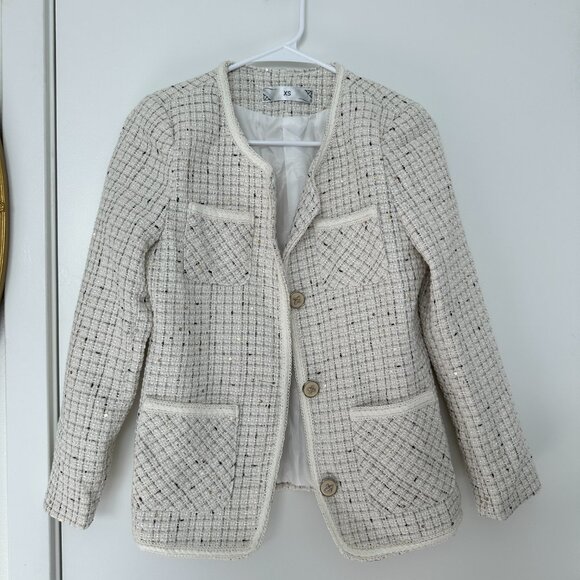 Plaid Pattern Jacket, Elegant Long Sleeve - Picture 9 of 9